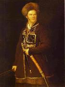Aleksander Orlowski Self portrait in Cossacks dress china oil painting artist